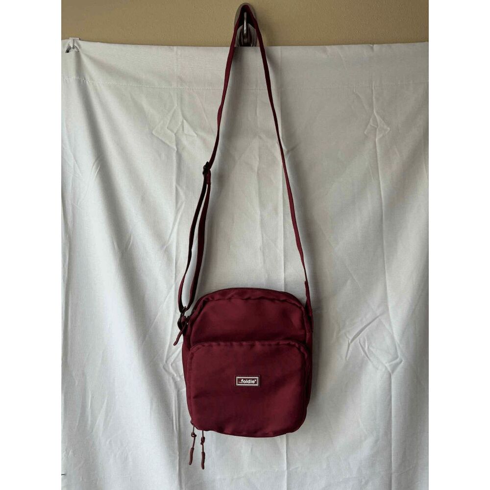 The Foldie Sling Bag in Red Foldable Crossbody Bag